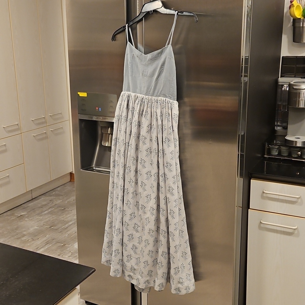💕THE GREAT.💕 The Camelia Dress ~ Crystal Blue Size 3 = Large NWT - Picture 11 of 16